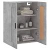 vidaXL Wall Mounted Cabinet Concrete Grey 69.5x34x90 cm Engineered Wood