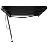 vidaXL Freestanding Manual Retractable Awning 600x300 cm Anthracite
