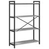 vidaXL Bookshelf Grey sonoma 80 x 30 x 120 cm Engineered Wood