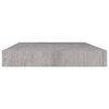 vidaXL Floating Wall Shelf Concrete Grey 40x23x3.8 cm MDF