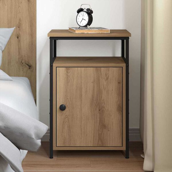 vidaXL Bedside Cabinet Artisan oak Engineered Wood
