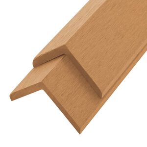 vidaXL 5 pcs Decking Angle Trims WPC 170 cm Teak Colour