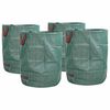 vidaXL Garden Waste Bags 4 pcs Green 66 x 66 x 83.5 cm Polypropylene