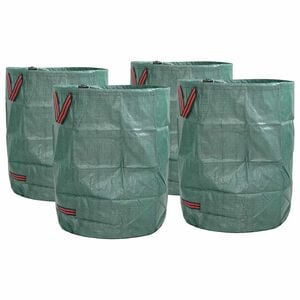 vidaXL Garden Waste Bags 4 pcs Green 66 x 66 x 83.5 cm Polypropylene
