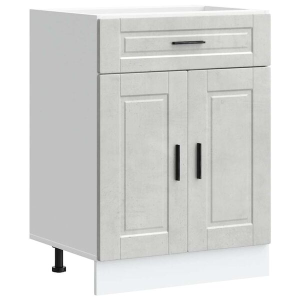 vidaXL Kitchen Base Cabinet&nbsp;Porto Concrete Grey Engineered Wood