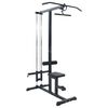 vidaXL Lat Pulldown Machine Manual Black 110 x 70 x 187 cm