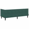 vidaXL Corner Bed Frame Dark Green 80 cm x 200 cm Velvet