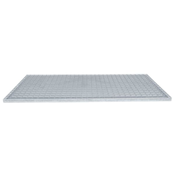 vidaXL Grating Silver 100 x 50 x 2 cm Hot-Dip Galvanised Steel