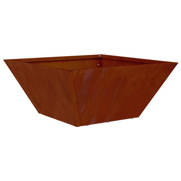 vidaXL Garden Planter Rusty 35 x 35 x 15 cm Weathering Steel