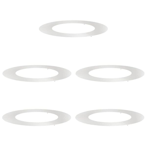 vidaXL suitable for Flat Tree Rings 5 pcs Silver &Oslash;50 / 80 cm