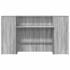 vidaXL Reception Desk Grey Sonoma 180x50x103.5 cm Engineered Wood