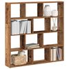 vidaXL Wall Cube Shelf 12 Compartments Old Wood Engineered Wood