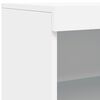 vidaXL Sideboard with LED Lights White 60.5x37x100 cm