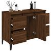 vidaXL Sink Cabinet Brown Oak 80x33x60 cm Engineered Wood