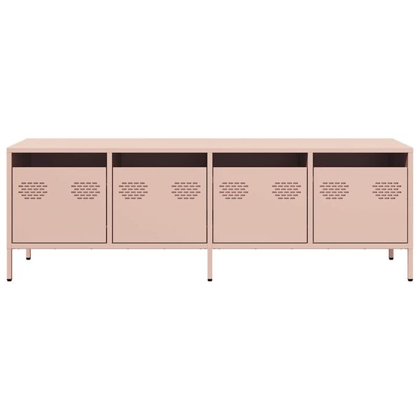 vidaXL TV Cabinet Pink 135x39x43.5 cm Cold-rolled Steel