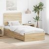 vidaXL Bed Frame with Drawer Sonoma Oak 100 x 200 cm Engineered Wood
