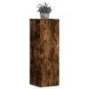 vidaXL Plant Stands 2 pcs Smoked Oak 33x33x100 cm Engineered Wood
