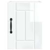 vidaXL Dishwasher Panel Lucca 2 pcs High Gloss White 30 x 31 x 40 cm