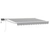 vidaXL Manual Retractable Awning with LEDs 3.5 x 2.5 m