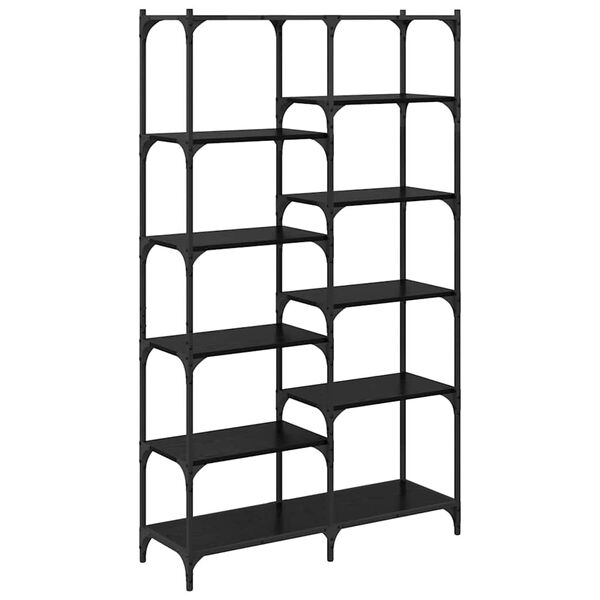 vidaXL Bookshelf Black oak 100 x 32 x 170 cm Engineered wood