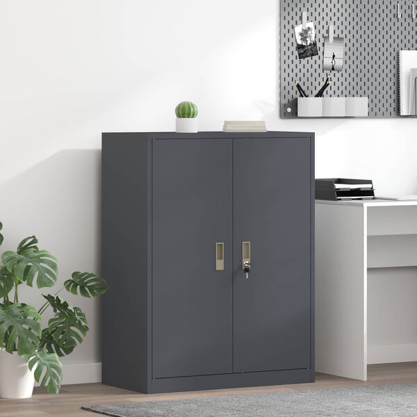 vidaXL Storage Cabinet Anthracite 80 x 40 x 105 cm Steel