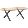 vidaXL Coffee Table Legs X-Shaped 2 pcs Anthracite 70x(42-43) cm Steel