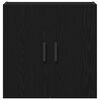 vidaXL Wall-mounted Cabinet Black Oak 60 x 31 x 60 cm Engineered Wood