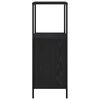 vidaXL Bathroom Cabinet with Shelves Black Oak 36x35x95 cm