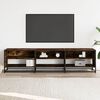 vidaXL TV Cabinet Smoked Oak 180x40x46 cm Engineered Wood