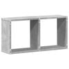 vidaXL Wall Cabinet 60x16x30 cm Concrete Grey Engineered Wood