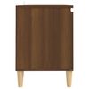 vidaXL TV Cabinet with Solid Wood Legs Brown Oak 103.5x35x50 cm
