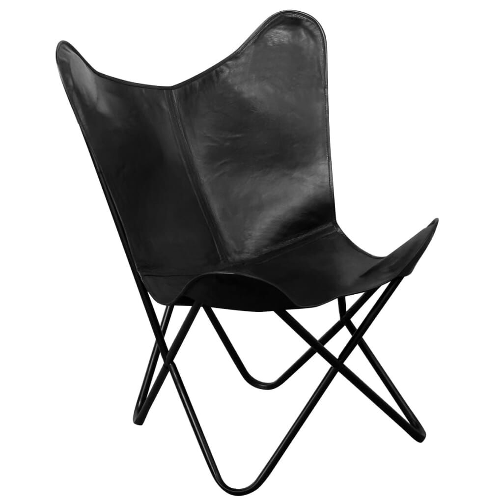 Vidaxl butterfly chair deals leather