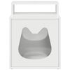 vidaXL Cat House Gloss White 42.5 x 40 x 53.5 cm Engineered Wood