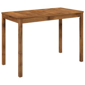 vidaXL Garden Dinner Table Natural 108.5 x 55 x 75 cm