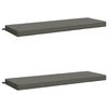 vidaXL 2-Piece Bench Cushions SOEST 2 pcs 100% Polyester Grey