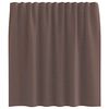 vidaXL Voile Curtains with Rod Pockets 2 pcs Brown