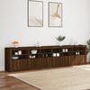 vidaXL Sideboard with LED Lights Brown Oak 283x37x67 cm