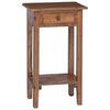 vidaXL Plant Stand with Drawer Brown 34 x 25 x 52 cm Mahogany Wood