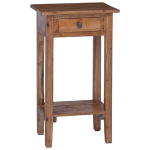 vidaXL Plant Stand with Drawer Brown 34 x 25 x 52 cm Mahogany Wood