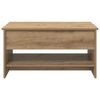 vidaXL Coffee Table Artisan Oak 80 x 50.5 x 41.5 cm Engineered Wood