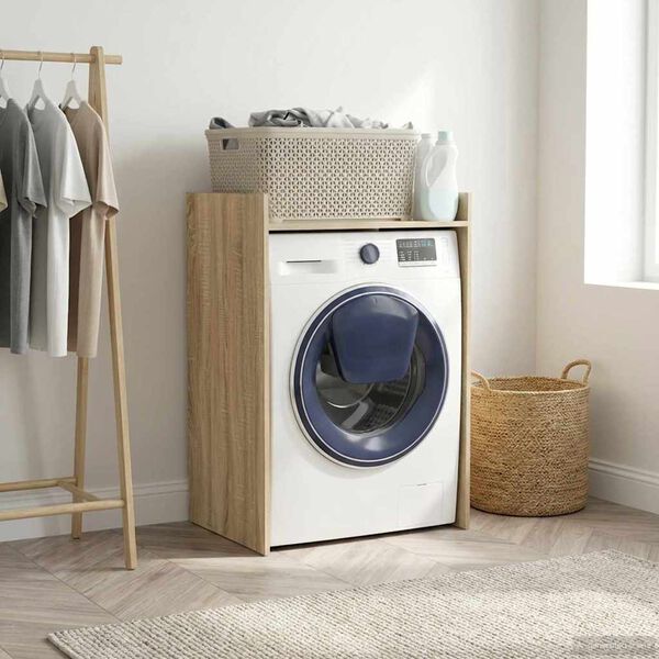 vidaXL Wash Machine Cabinet Sonoma 67.5 x 48 x 97 cm Engineered wood