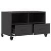 vidaXL TV Cabinet Black 68x39x43.5 cm Steel