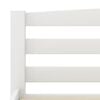 vidaXL Bed Frame without Mattress White Solid Pinewood 100x200 cm