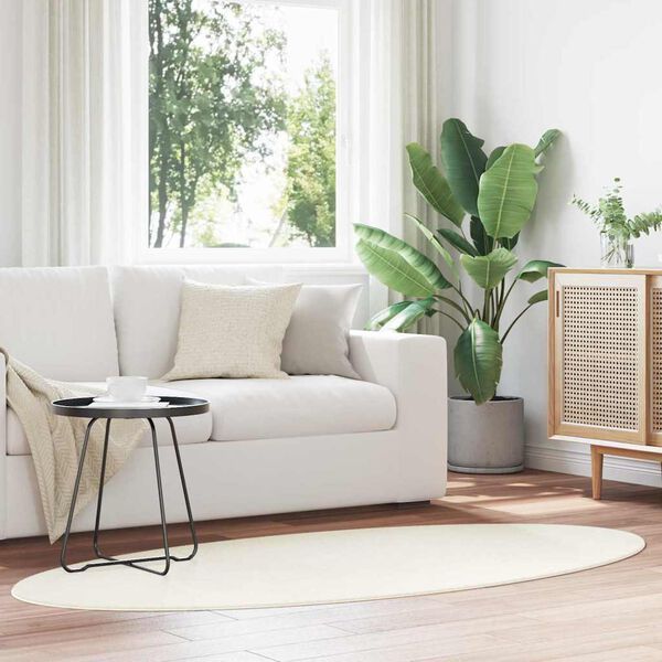 vidaXL Carpet HUARTE Cream 100 x 200 cm 100% Polyester