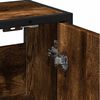 vidaXL Bathroom Mirror Cabinet Smoked Oak 65x20x60 cm Engineered Wood