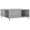 vidaXL Coffee Table Grey Sonoma 80x80x36.5 cm Engineered Wood