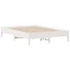 vidaXL Bed Frame without Mattress White 140x200 cm Solid Wood Pine