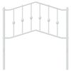 vidaXL Metal Replace Headboard White 90 cm