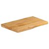 vidaXL Table Top 60x40x2.5 cm Live Edge Solid Wood Mango
