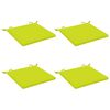 vidaXL 4-Piece Seat Cushions SOEST 4 pcs 100% Polyester Bright Green
